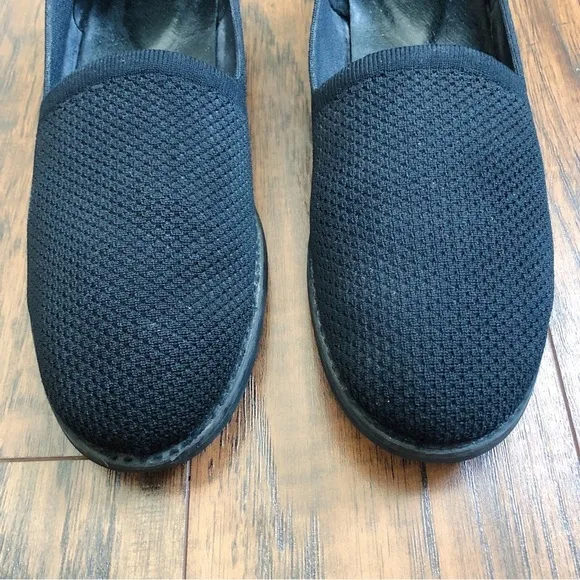 Eileen Fisher • Demi Recycled Stretch Knit Loafer flat slip on black