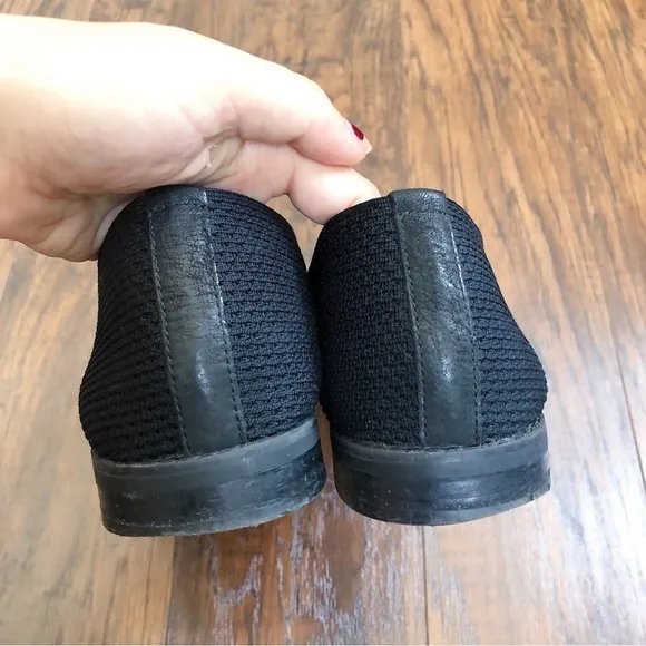 Eileen Fisher • Demi Recycled Stretch Knit Loafer flat slip on black