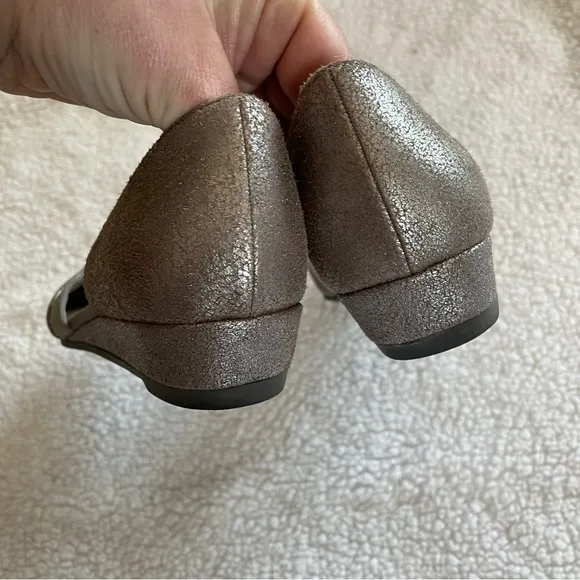 Eileen Fisher Ida Metallic D'Orsay Ballerina Flats
