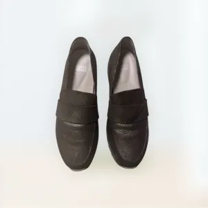Eileen Fisher slip on rubber sole loafers