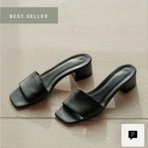 Elegant Black Women's Slide Sandals
