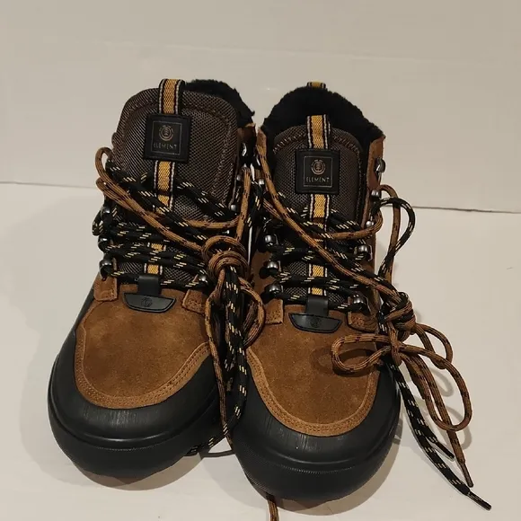 ELEMENT water resistant leather skateboarding shoes Mens High Top Sneakers Mid W