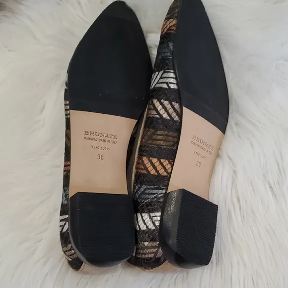 Eliot Zed Black and Brown Loafers with Textured Pattern