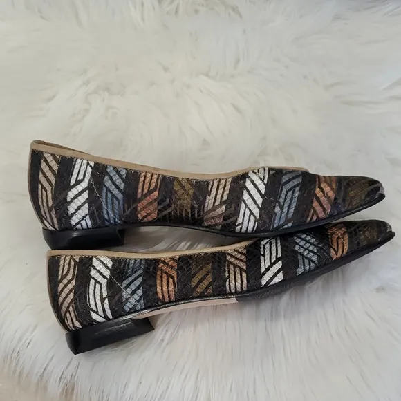 Eliot Zed Black and Brown Loafers with Textured Pattern