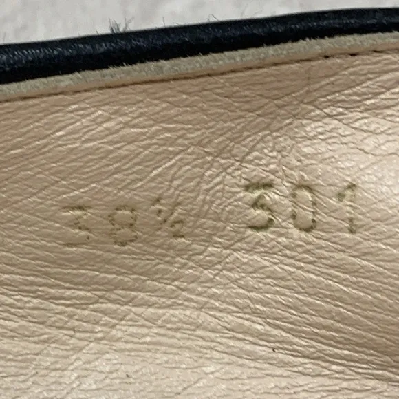 Ermanno Scervino Black Fabric/Leather Flats Size 38.5