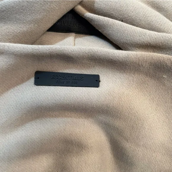 Essentials Fear Of God Beige Hoodie