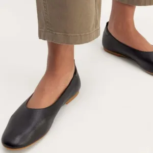 Everlane The Day Glove Flats Black Leather NWOB