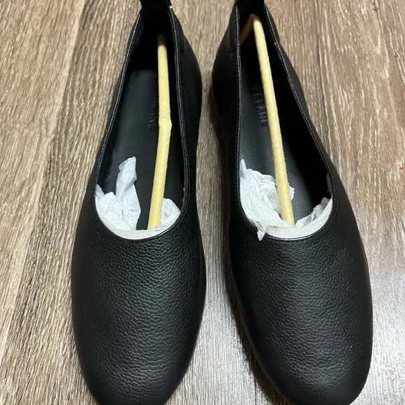 Everlane The Day Glove Flats Black Leather NWOB