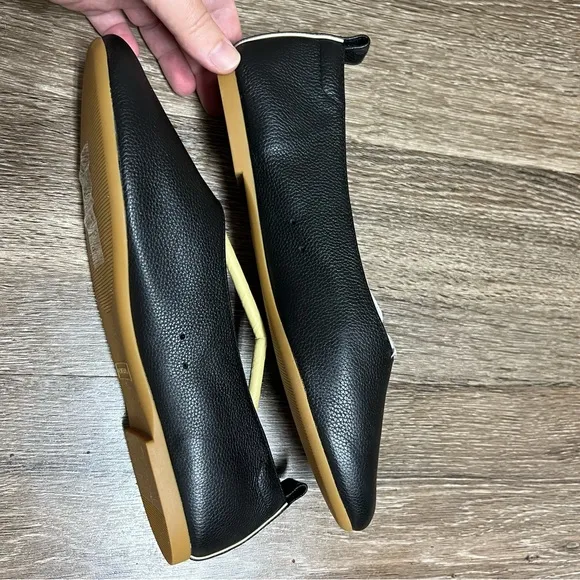 Everlane The Day Glove Flats Black Leather NWOB
