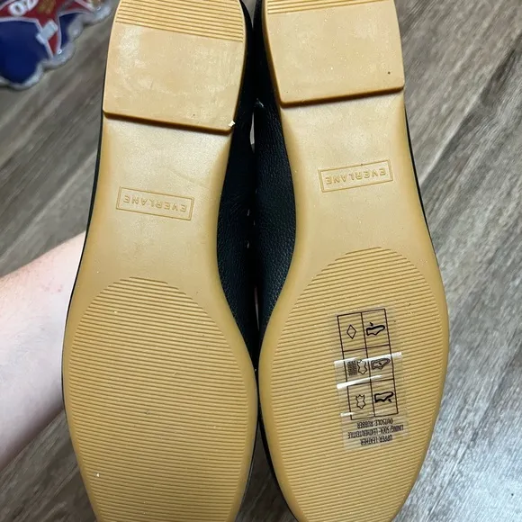 Everlane The Day Glove Flats Black Leather NWOB