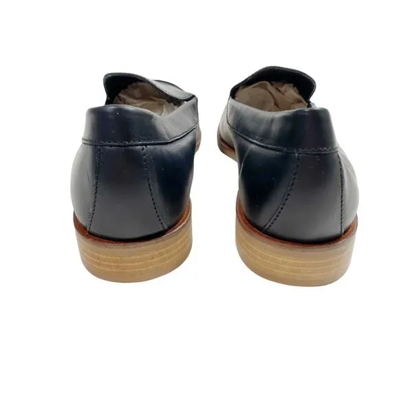 EVERLANE The Modern Black Leather Pointed Toe Low Heel Loafers
