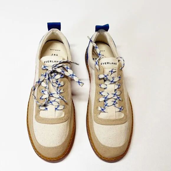 Everlane The Tread-Bare Sneaker Canvas Lapis Blue / Classic Red Men 11 Women 13