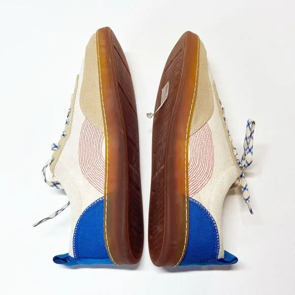 Everlane The Tread-Bare Sneaker Canvas Lapis Blue / Classic Red Men 11 Women 13