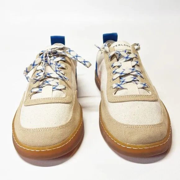 Everlane The Tread-Bare Sneaker Canvas Lapis Blue / Classic Red Men 11 Women 13