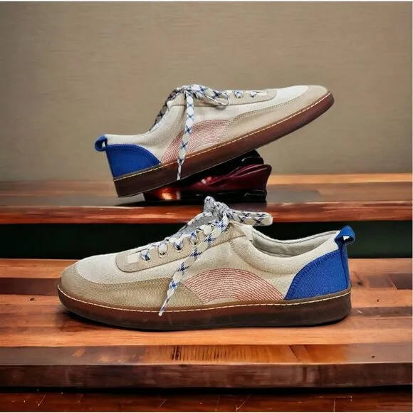 Everlane The Tread-Bare Sneaker Canvas Lapis Blue / Classic Red Men 11 Women 13