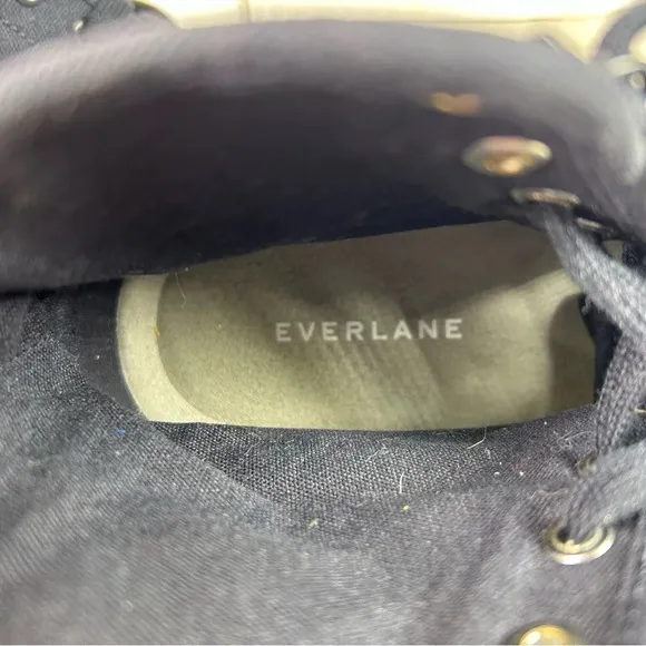 Everlane Utility Canvas Boots Combat Lace Up Platform Shoe Women's Size 6.5