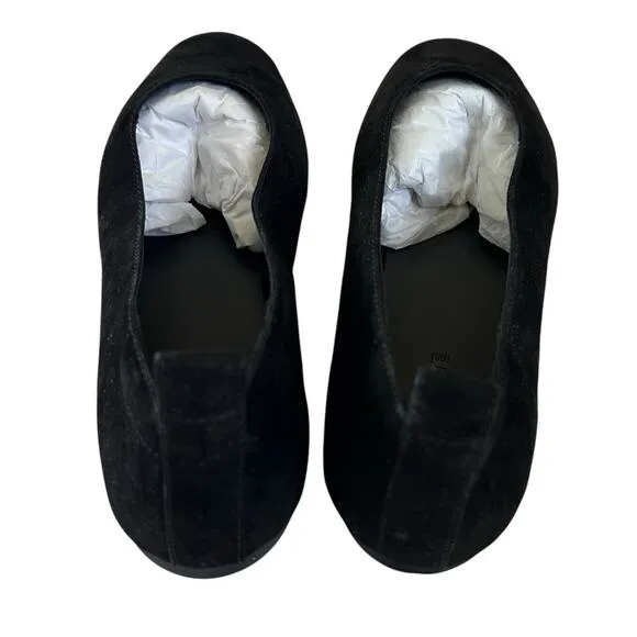 EVERLANE Women's The Day Glove Ballet Flats in Black Suede-Size 8