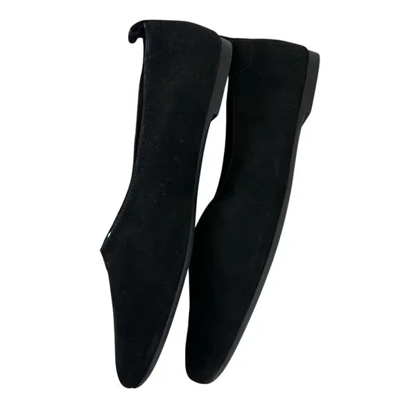 EVERLANE Women's The Day Glove Ballet Flats in Black Suede-Size 8