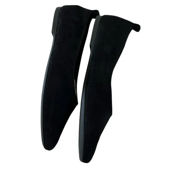 EVERLANE Women's The Day Glove Ballet Flats in Black Suede-Size 8