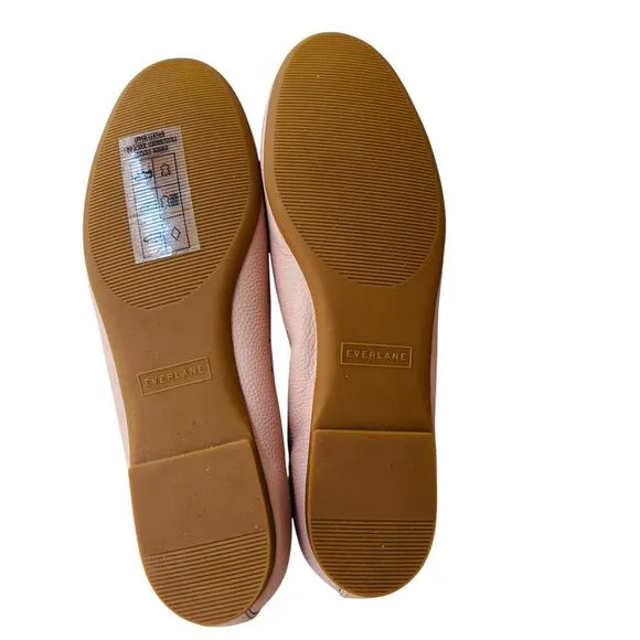 EVERLANE Women’s The Day Glove Leather Ballet Flats in pale pink-Size 9