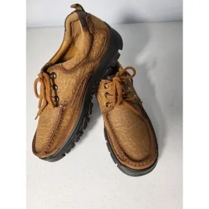 Fashion Men's Hiking Shoes Leather Sneakers Anti Slip Outdoor  Loafers