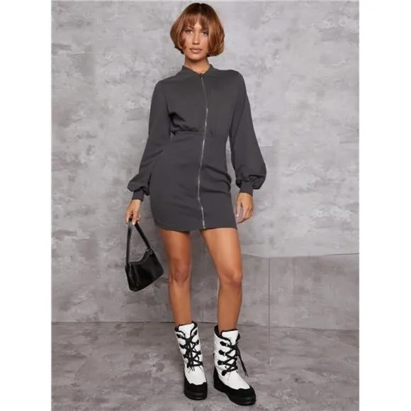 Faux Leather Lace-Up Lug Sole Boots