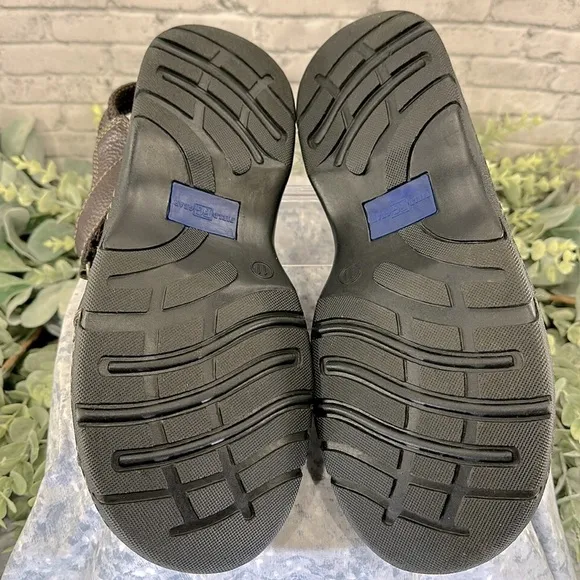 Field Gear “Cancun” Dark Brown Stitched Leather Open-Toe Sandals Mens 11M🤎EUC