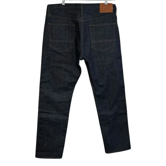 Filson 33x32* RAIL-SPLITTER LINED flannel plaid raw denim jean straight leg