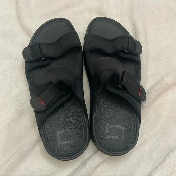 FitFlop Gogh Moc Mens Adjustable Leather Slides