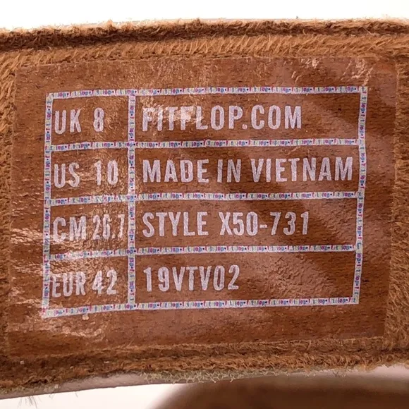 FitFlop Vernita PU Strap Summer Sandals 10