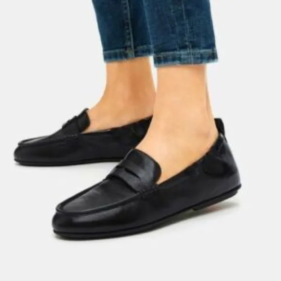 FITFLOP women’s Allegro Leather Penny Loafers