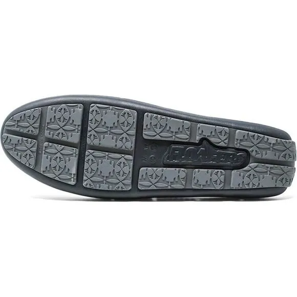 Floafers Sunset Slide Men's Black Asphalt Slip-On Comfort Loafer Sandals KHD250
