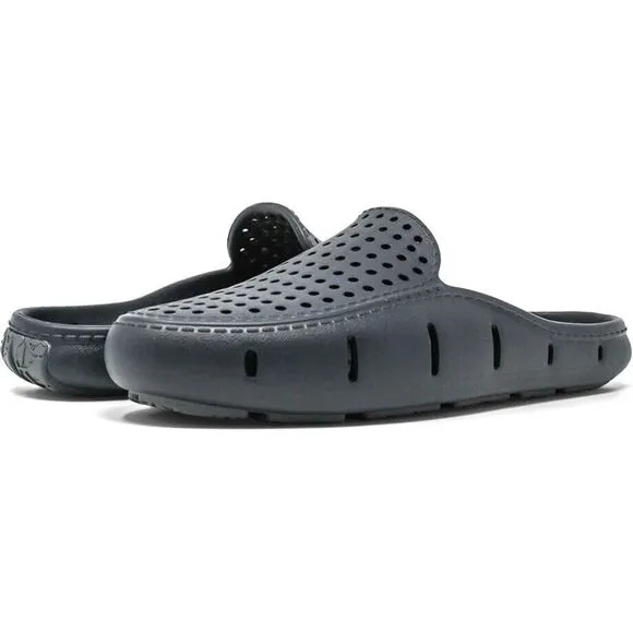 Floafers Sunset Slide Men's Black Asphalt Slip-On Comfort Loafer Sandals KHD250
