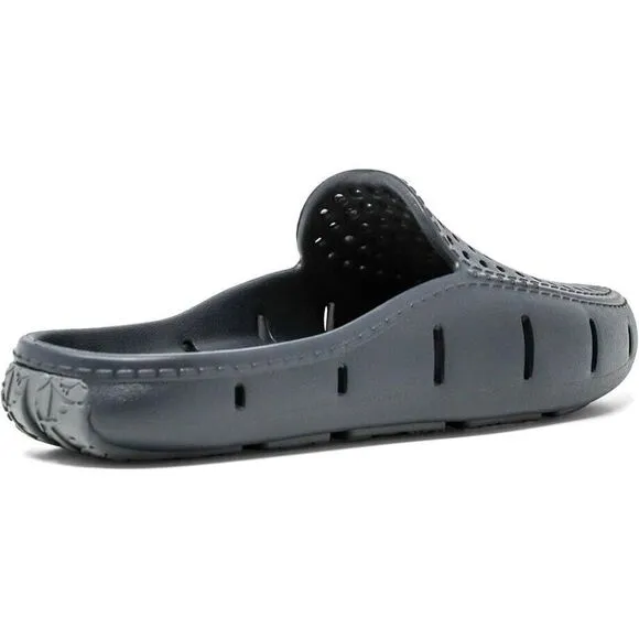 Floafers Sunset Slide Men's Black Asphalt Slip-On Comfort Loafer Sandals KHD250