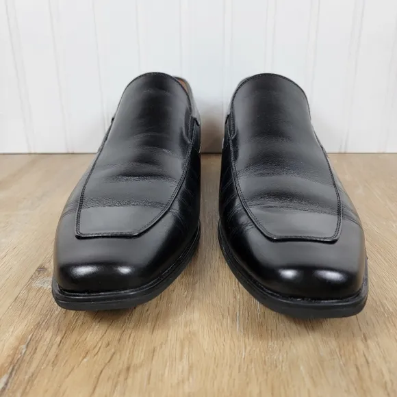 Florsheim Men's Jackson Moc Toe Black Leather Loafers