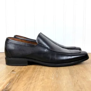 Florsheim Men's Jackson Moc Toe Black Leather Loafers