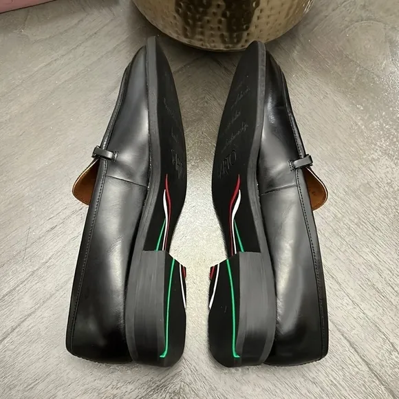 Franco Sarto Eda Bit Buckle Leather Loafers (WIDE)