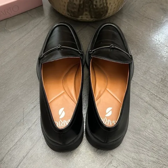 Franco Sarto Eda Bit Buckle Leather Loafers (WIDE)
