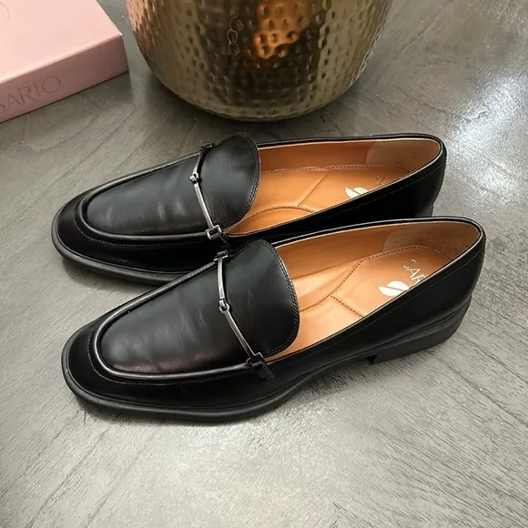 Franco Sarto Eda Bit Buckle Leather Loafers (WIDE)