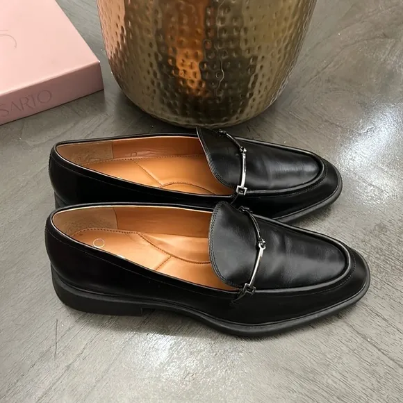 Franco Sarto Eda Bit Buckle Leather Loafers (WIDE)