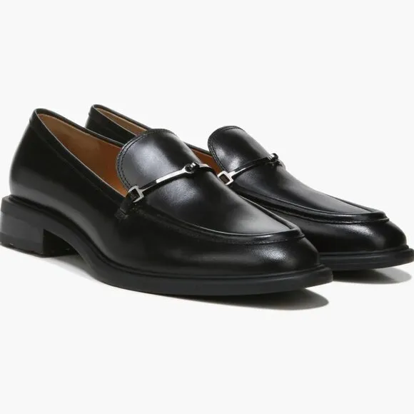 Franco Sarto Eda Bit Buckle Leather Loafers (WIDE)