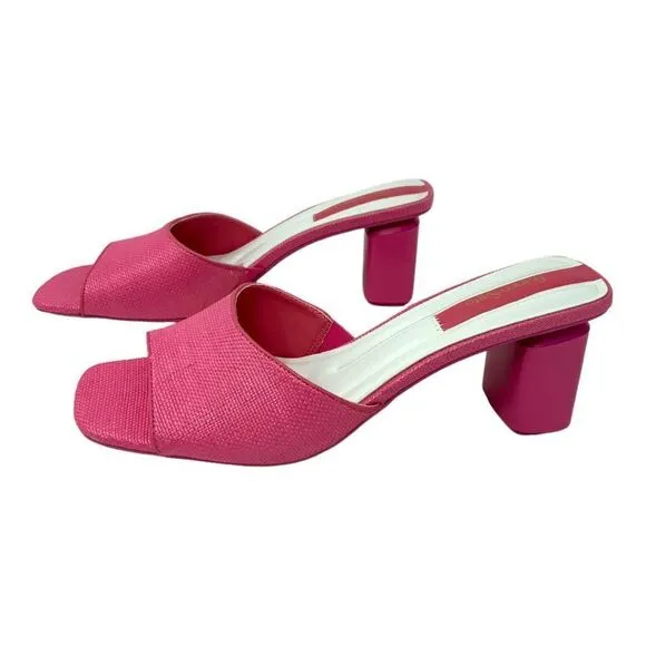 Franco Sarto Linley Slide Sandals Pink Size 6 NWT $110 MSRP