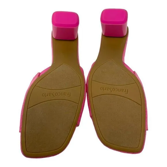 Franco Sarto Linley Slide Sandals Pink Size 6 NWT $110 MSRP