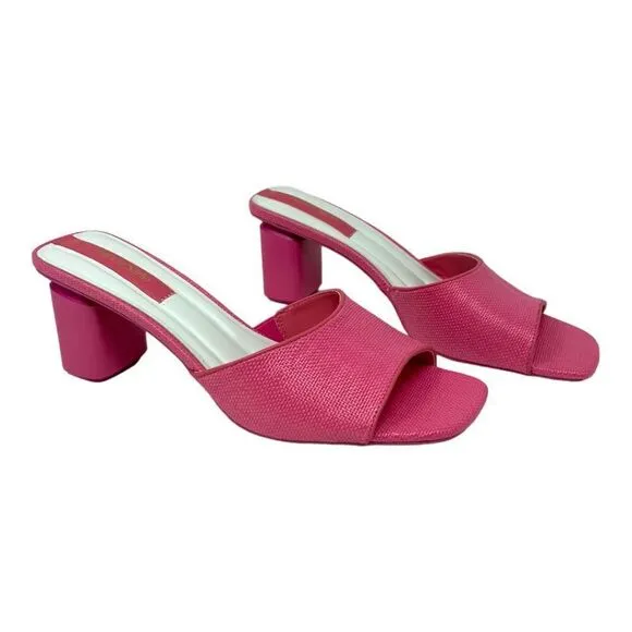 Franco Sarto Linley Slide Sandals Pink Size 6 NWT $110 MSRP