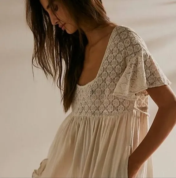 Free People Bring The Romance Midi Dress Size  M L  NEW