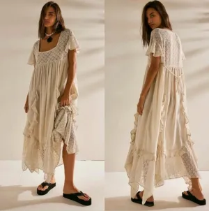 Free People Bring The Romance Midi Dress Size  M L  NEW