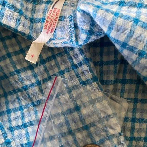 Free People Checked Out Plaid Micro Brief Style Retro Linen Blend Boho Shorts 4