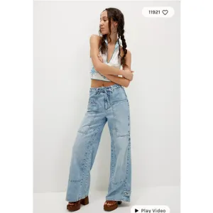 Free People CRVY Outlaw Wide-Leg Jeans Small NEW
