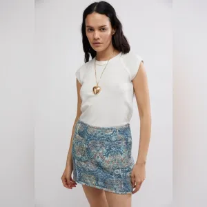 free people darla quilted mini skirt - 4