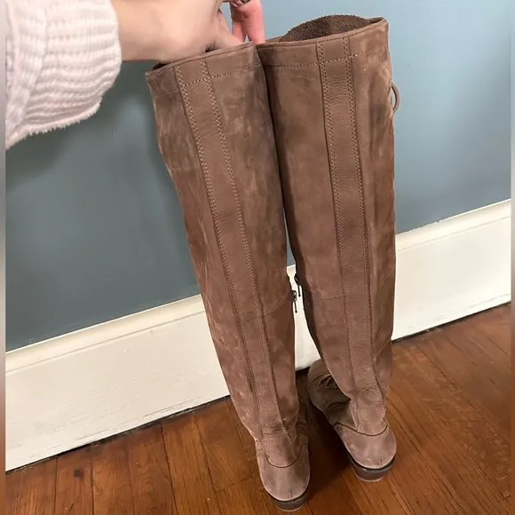 Free people Jeffrey Campbell leather Joe lace up Boots brown tan sz 8